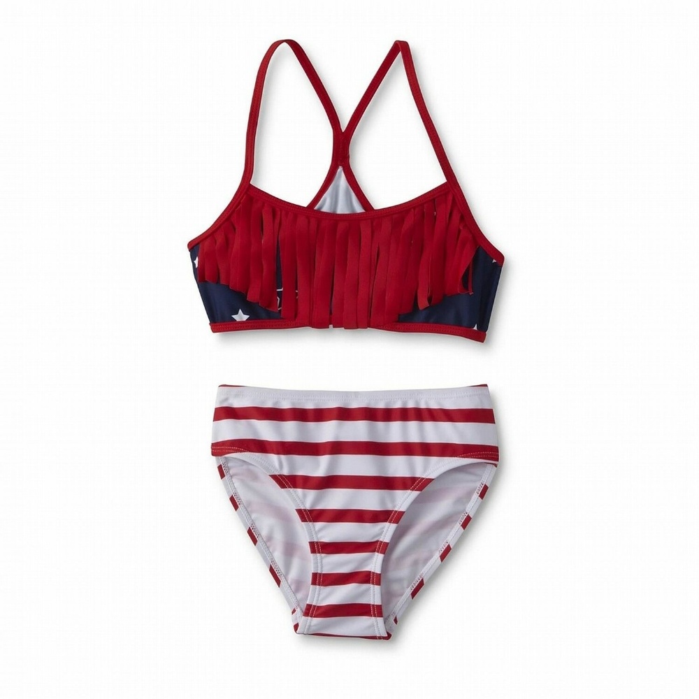 Joe Boxer Girls' Bikini Swim Top & Hipster Bottoms
